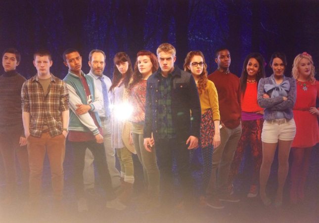 The cast--in character--of British supernatural teen drama Wolf Blood.
